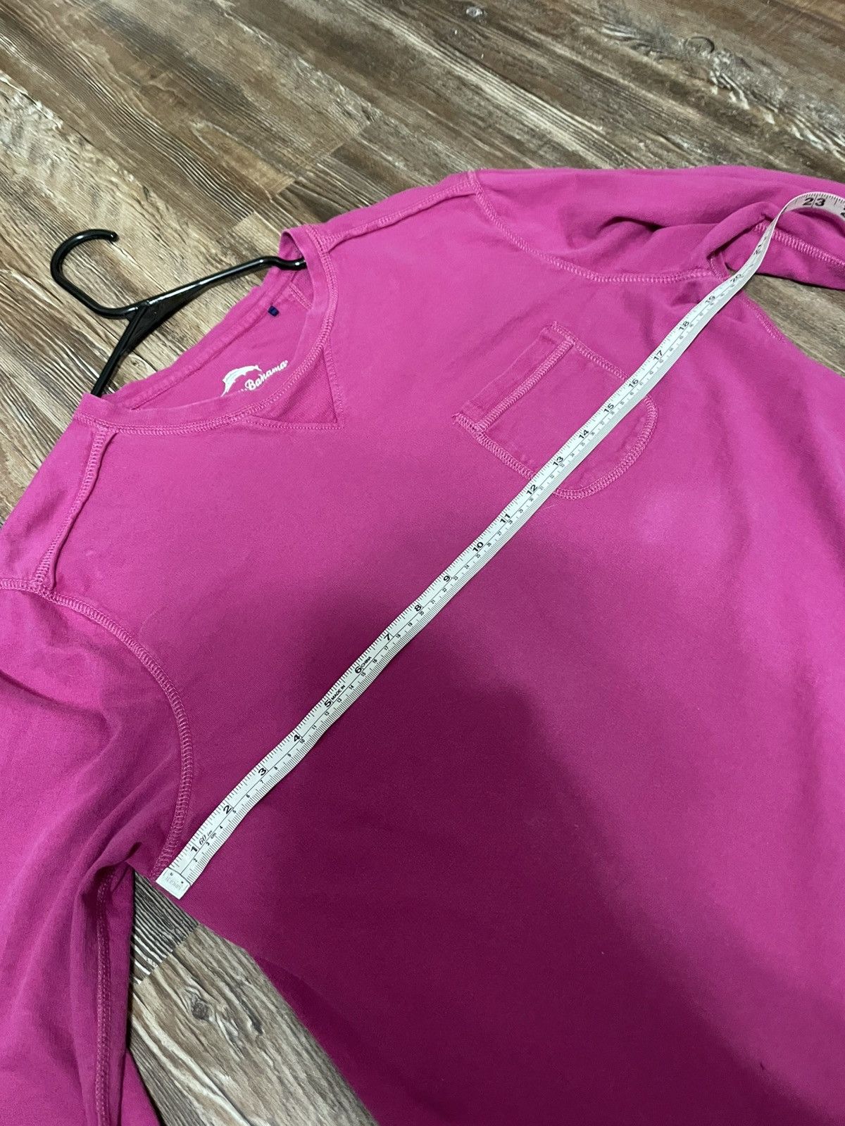 Tommy Bahama Long Sleeve Crew Neck Shirt Garment Dye Fuchsia Magenta Size US S / EU 44-46 / 1 - 7 Thumbnail