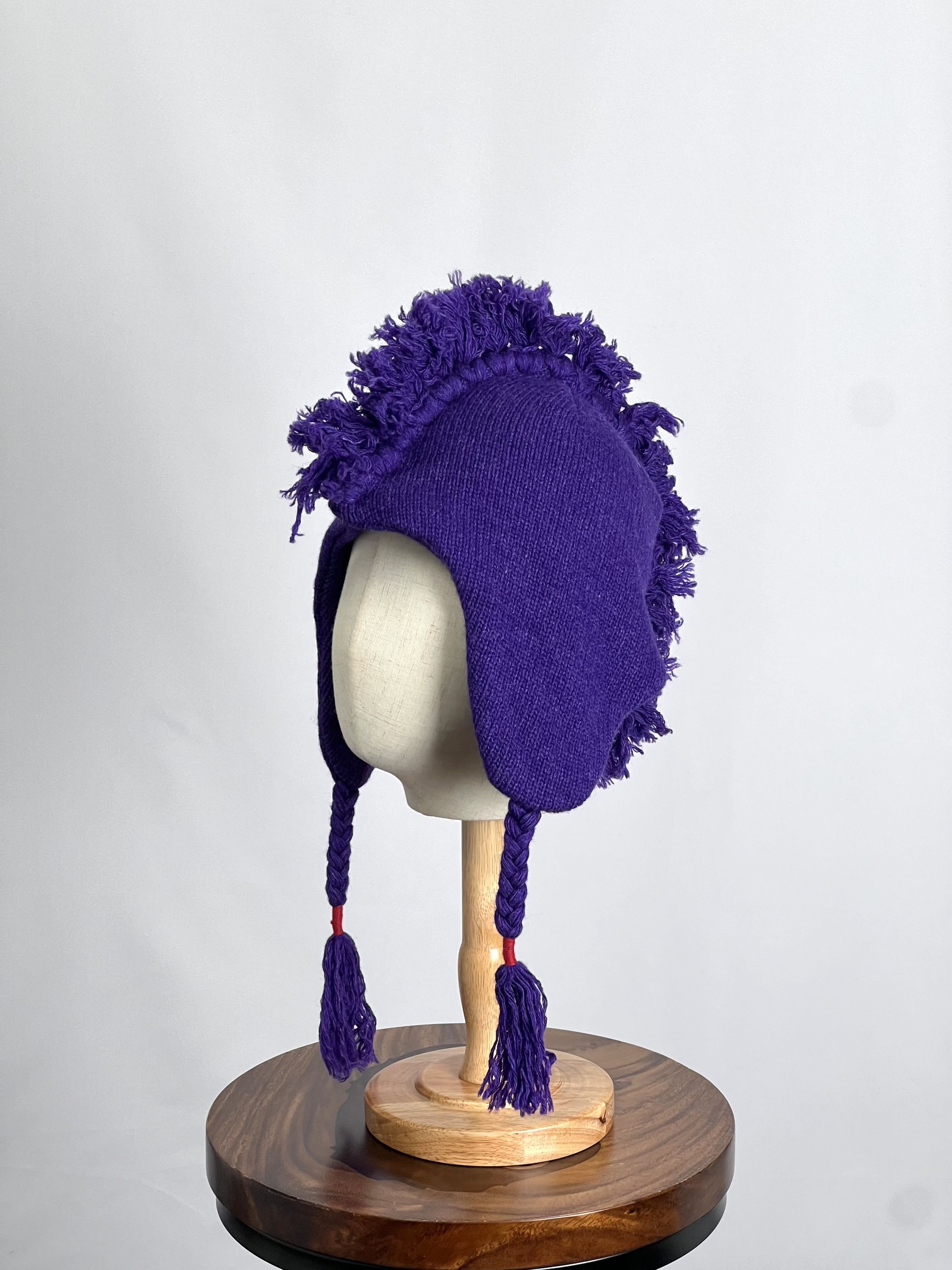 Brand New DAIRIKU Mochican Knit Cap Purple