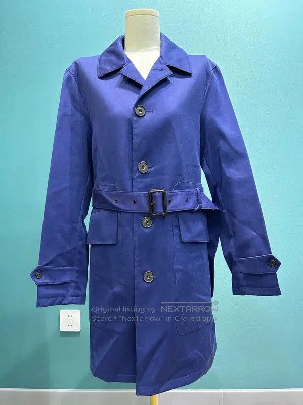 Burberry Burberry Long Blue Trench Coat for Men. Size US XL / EU 56 / 4 - 2 Thumbnail