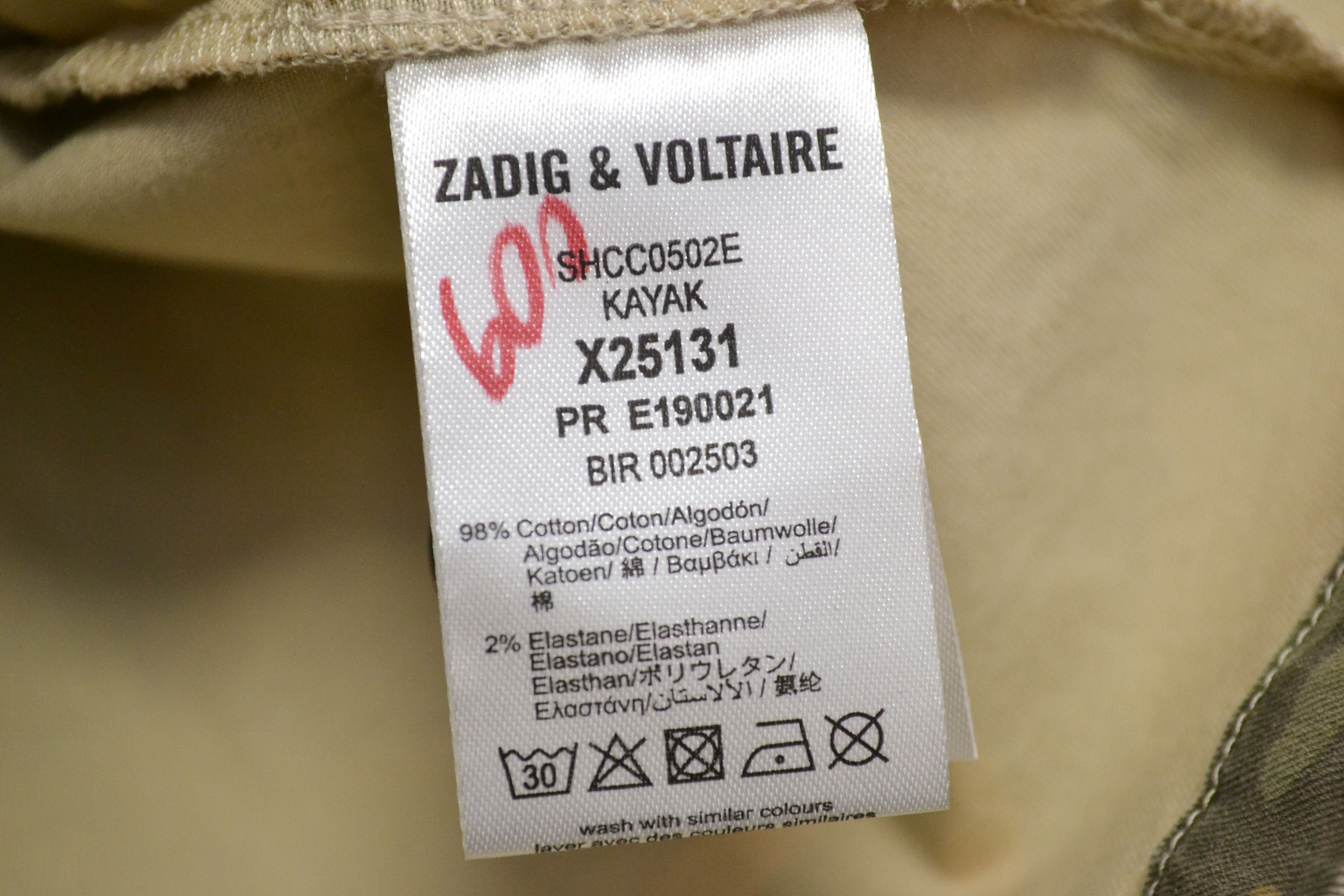 Zadig & Voltaire Zadig & Voltaire Kayak Camouflage Women’s Jacket Size M / US 6-8 / IT 42-44 - 6 Thumbnail