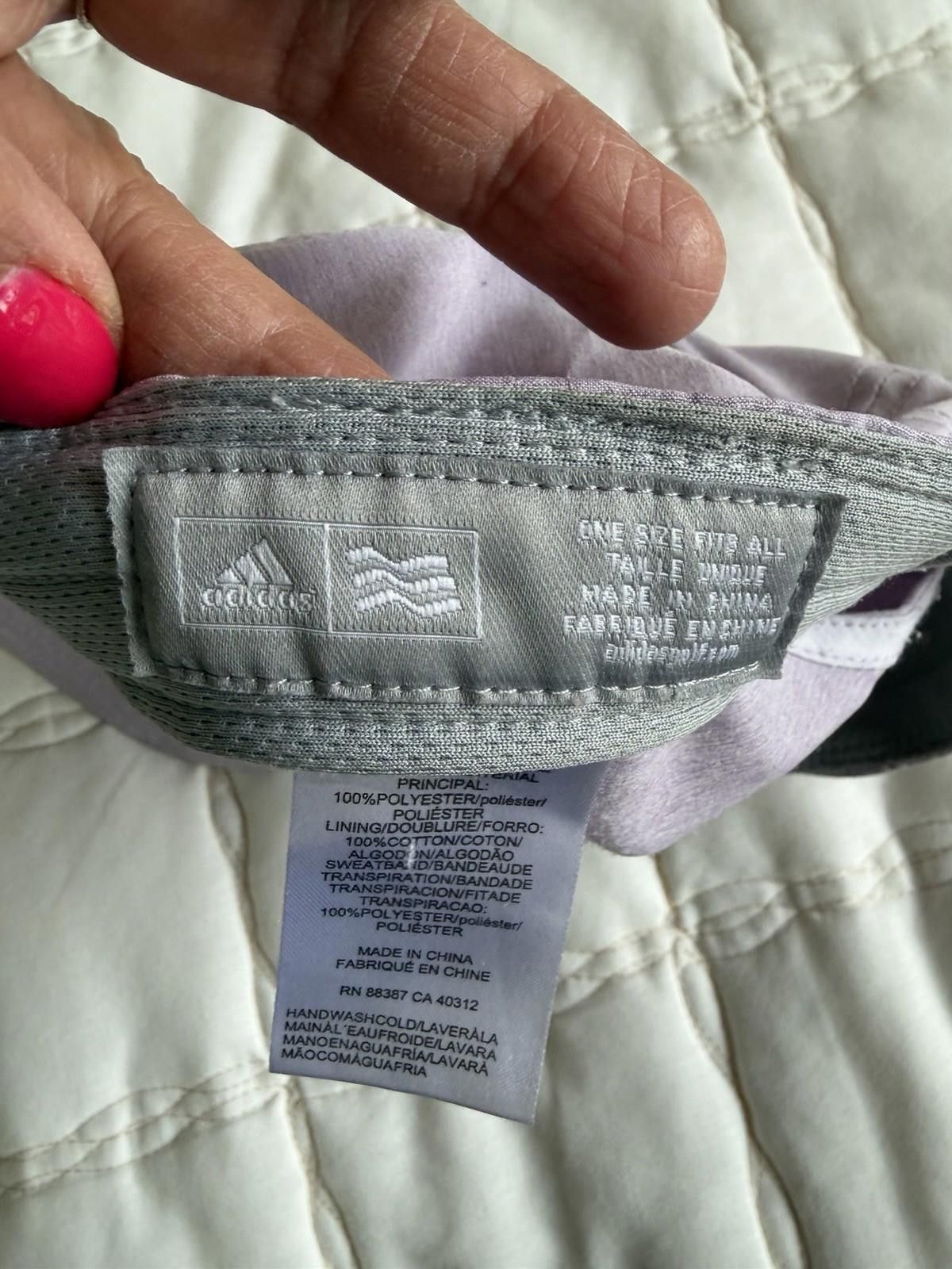 Adidas Adidas Cap Womens Ladies OSFA Adjustable Lavender Purple Cap Size ONE SIZE - 4 Thumbnail