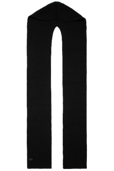 Saint Laurent Paris o1y0325 Size : OS / Logo Scarf in Black Size ONE SIZE - 1 Thumbnail