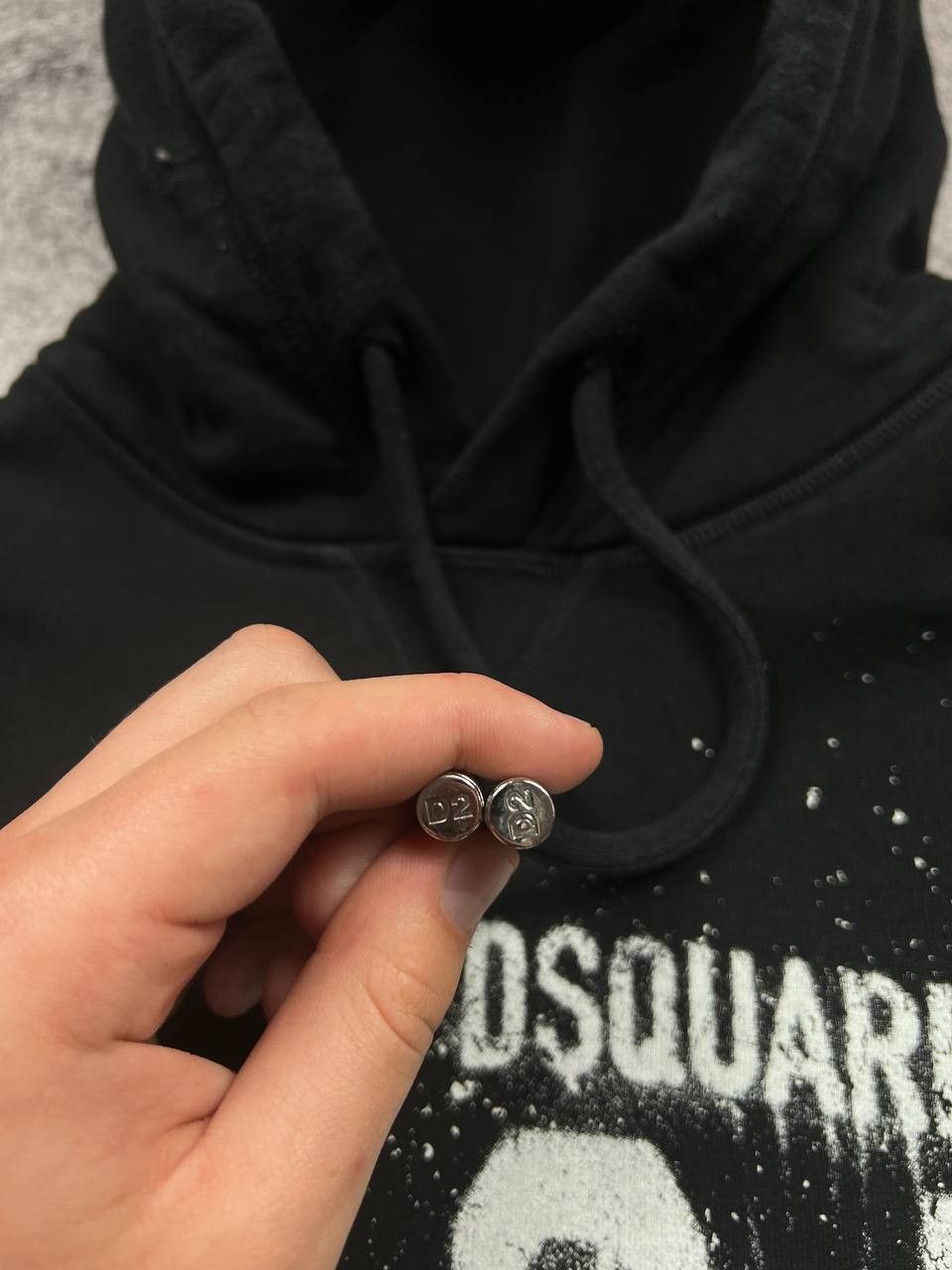 Dsquared2 Dsquared2 ICON Black Hoodie Big Logo Sweatshirt Size US L / EU 52-54 / 3 - 5 Thumbnail