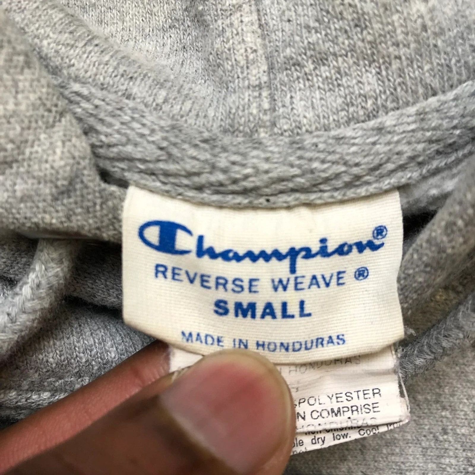 Champion × Vintage Champion Reverse Weave Hoodie Small C Logo Hooded Pullover Size US S / EU 44-46 / 1 - 6 Thumbnail