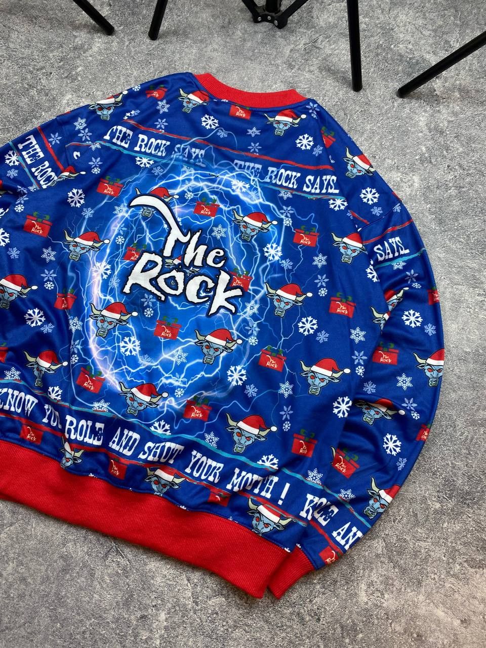 Vintage × WWE The Rock Ugly Holiday WWE Size US M / EU 48-50 / 2 - 6 Thumbnail