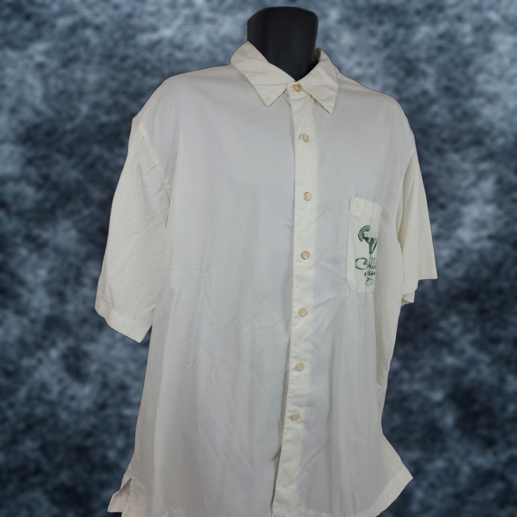 Vintage Caribbean Shirt Hawaiian Pineapple Creme Button-Up Short Sleeve Men's XL Size Size US XL / EU 56 / 4 - 1 Thumbnail