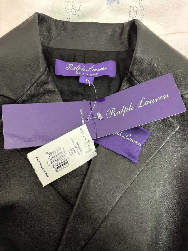 RRL Ralph Lauren RRL Ralph Lauren Purple label brand new women's leather ja Size S / US 4 / IT 40 - 7 Thumbnail