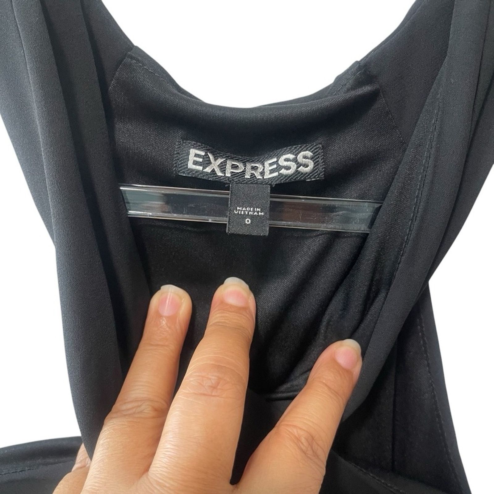 Express Express Sleeveless Twist Front Chiffon Fit and Flare Mini 0 Size XS / US 0-2 / IT 36-38 - 3 Thumbnail