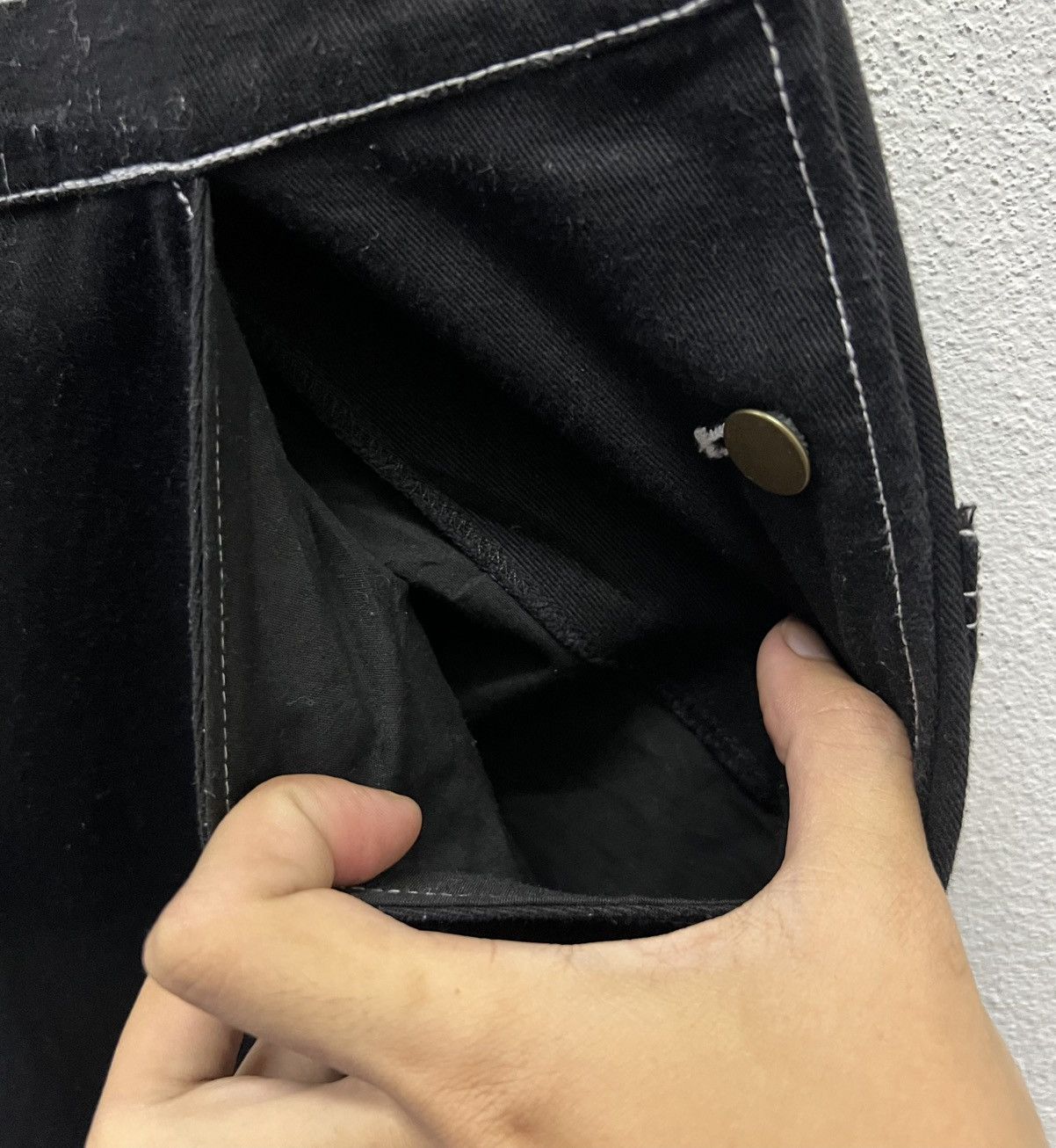 Japanese Brand × Vintage Vintage Black Cotton Overalls – Size M Size US 33 - 9 Thumbnail