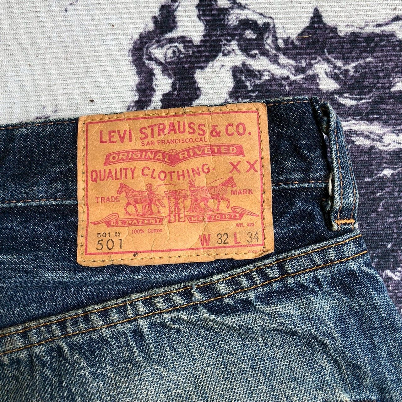 Levi's Vintage Clothing Vintage Levi’s 501 Big E Distressed Selvedge Denim Size US 32 / EU 48 - 14 Thumbnail