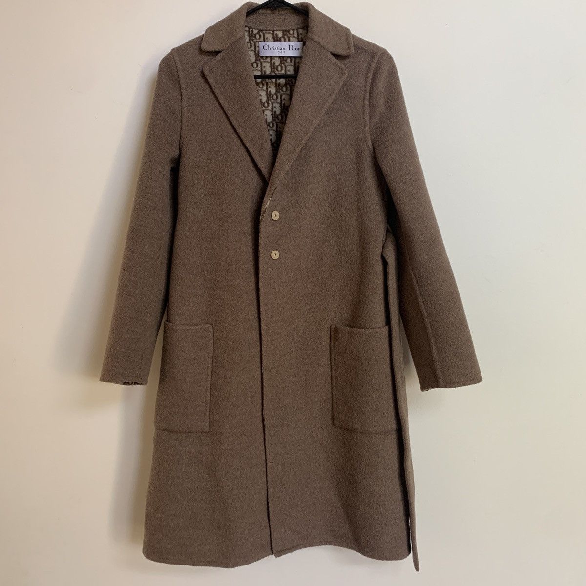 Dior Dior Camel Classic Wool Belt Coat Size XS / US 0-2 / IT 36-38 - 2 Thumbnail