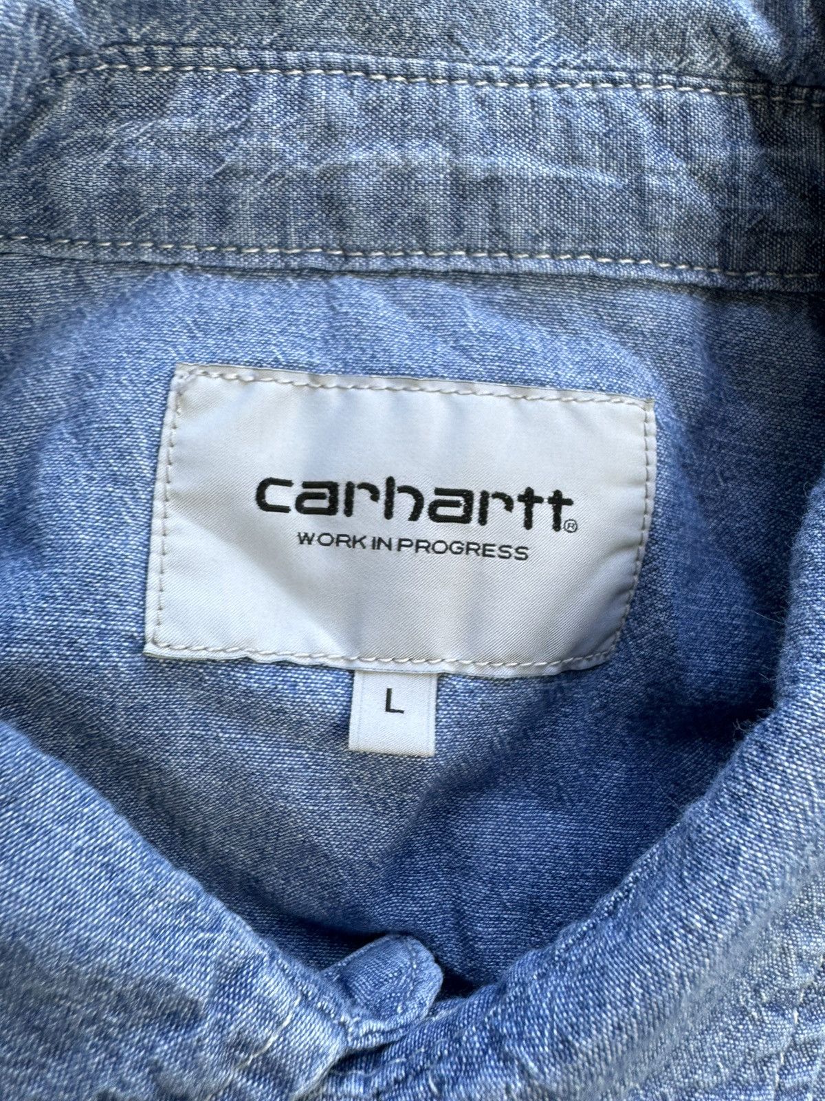 Carhartt × Vintage CARHARTT VINTAGE SALINAC WORKWEAR USA STYLE JEANS SHIRT Size US L / EU 52-54 / 3 - 4 Thumbnail