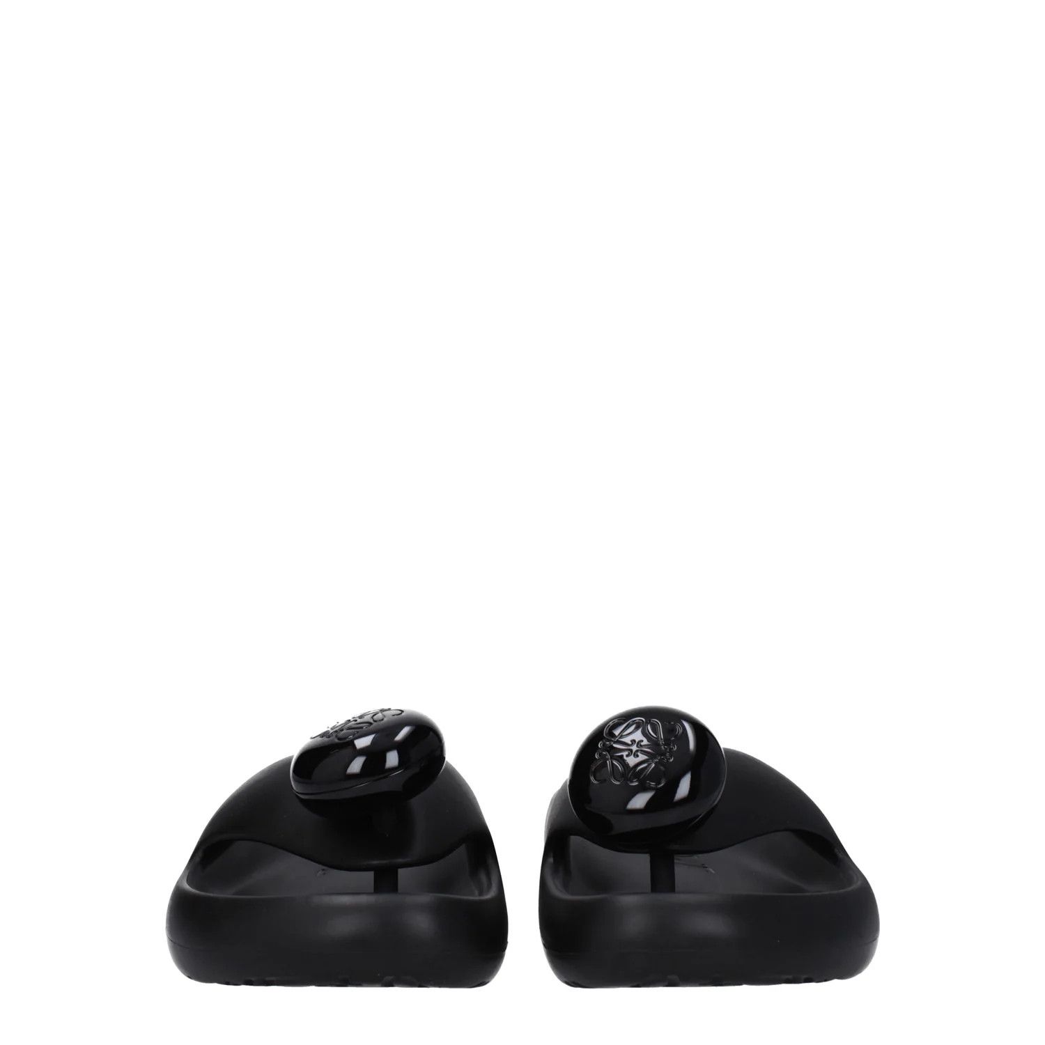 Loewe ob1o1e1124 Rubber Flip Flops in Black Size US 5 / IT 35 - 3 Thumbnail