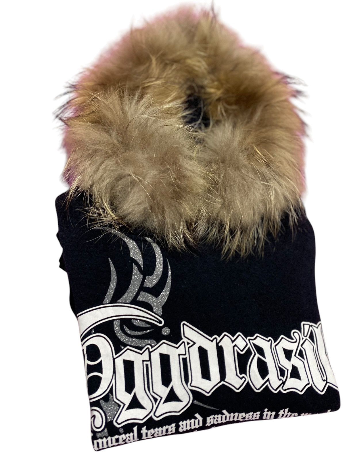 Japanese Brand Japanese Beaumere tribal poem punk Fur Hoodie Size US M / EU 48-50 / 2 - 4 Thumbnail