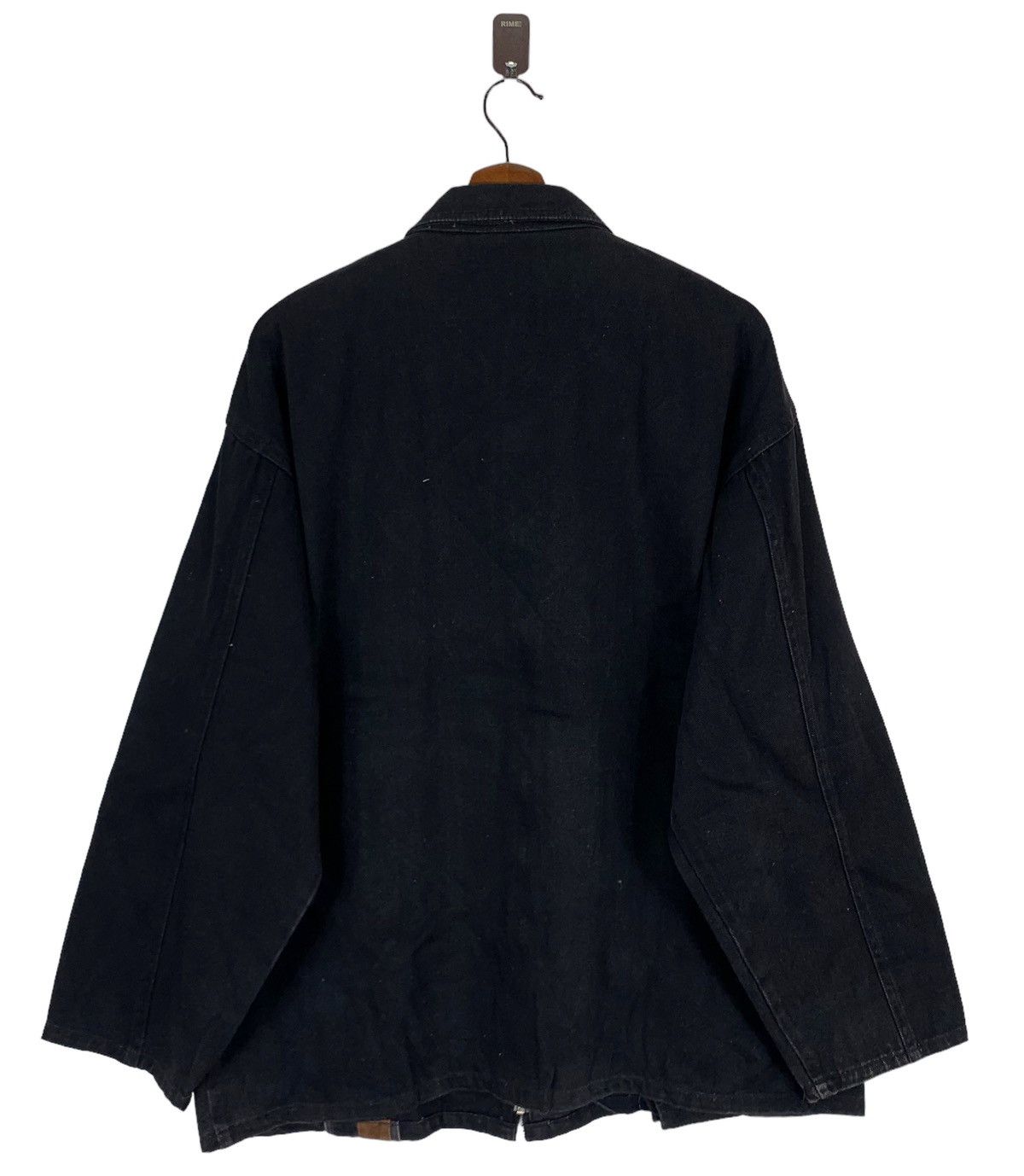Vintage VINTAGE FUMES DENIM BLACK ZIPPER JACKET Size US M / EU 48-50 / 2 - 7 Thumbnail