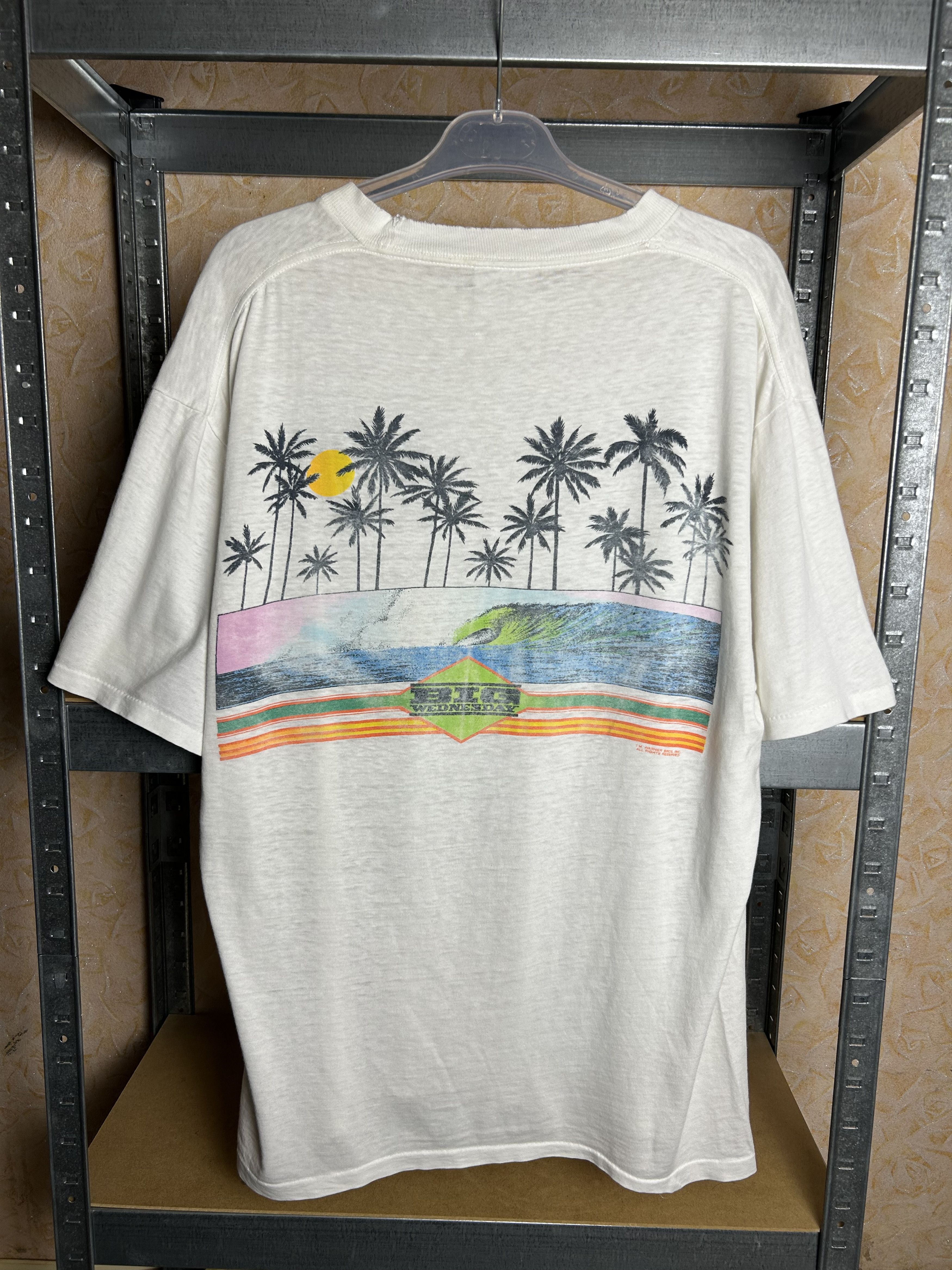 Vintage Vintage 80s Big Wednesday Warner Bros Movie T-shirt Size US XL / EU 56 / 4 - 1 Thumbnail