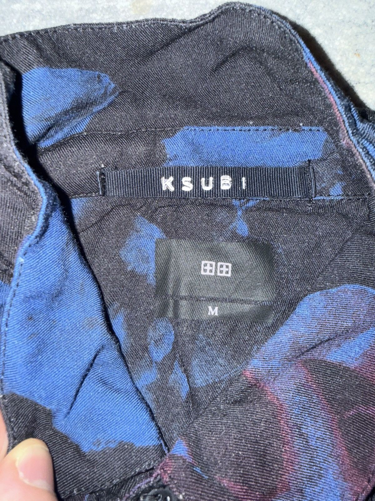 Ksubi Ksubi Floral Print Short Sleeve Shirt — Black/Blue/Burgundy Size US M / EU 48-50 / 2 - 3 Thumbnail