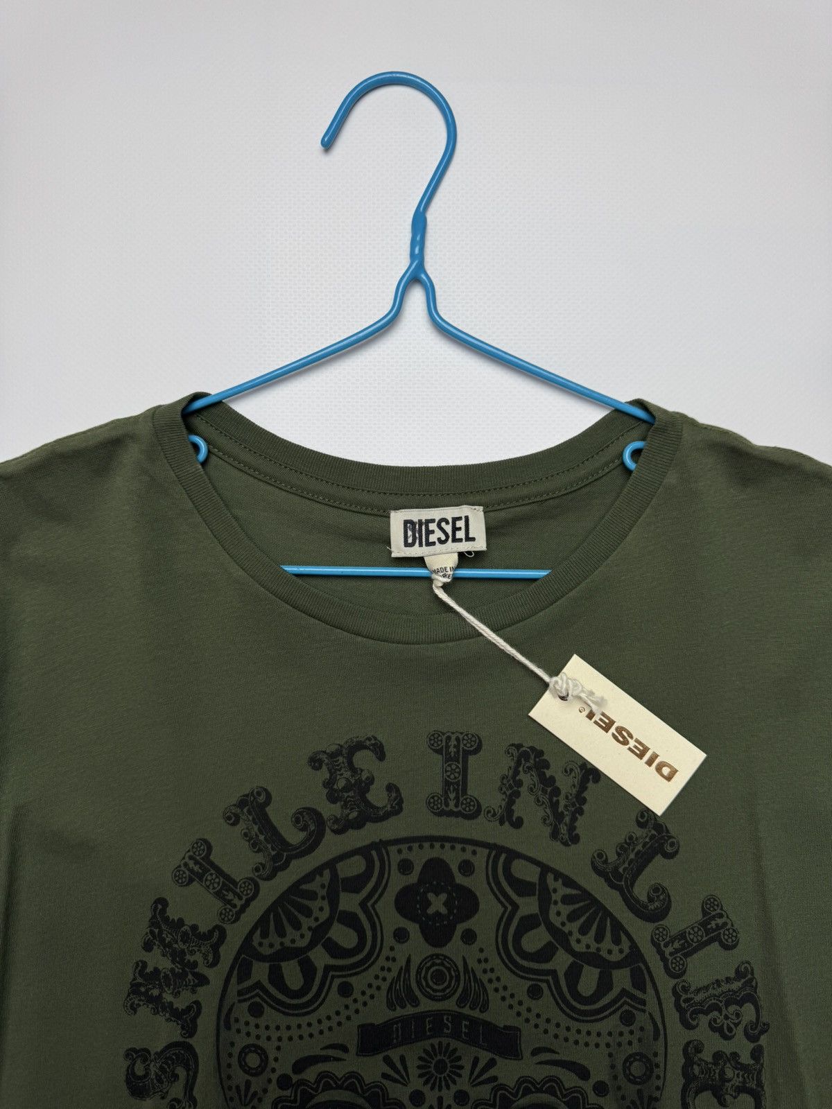 Diesel Diesel Graphic Logo T-Shirt - Black/Blue - Size L Brand New Size US L / EU 52-54 / 3 - 3 Thumbnail