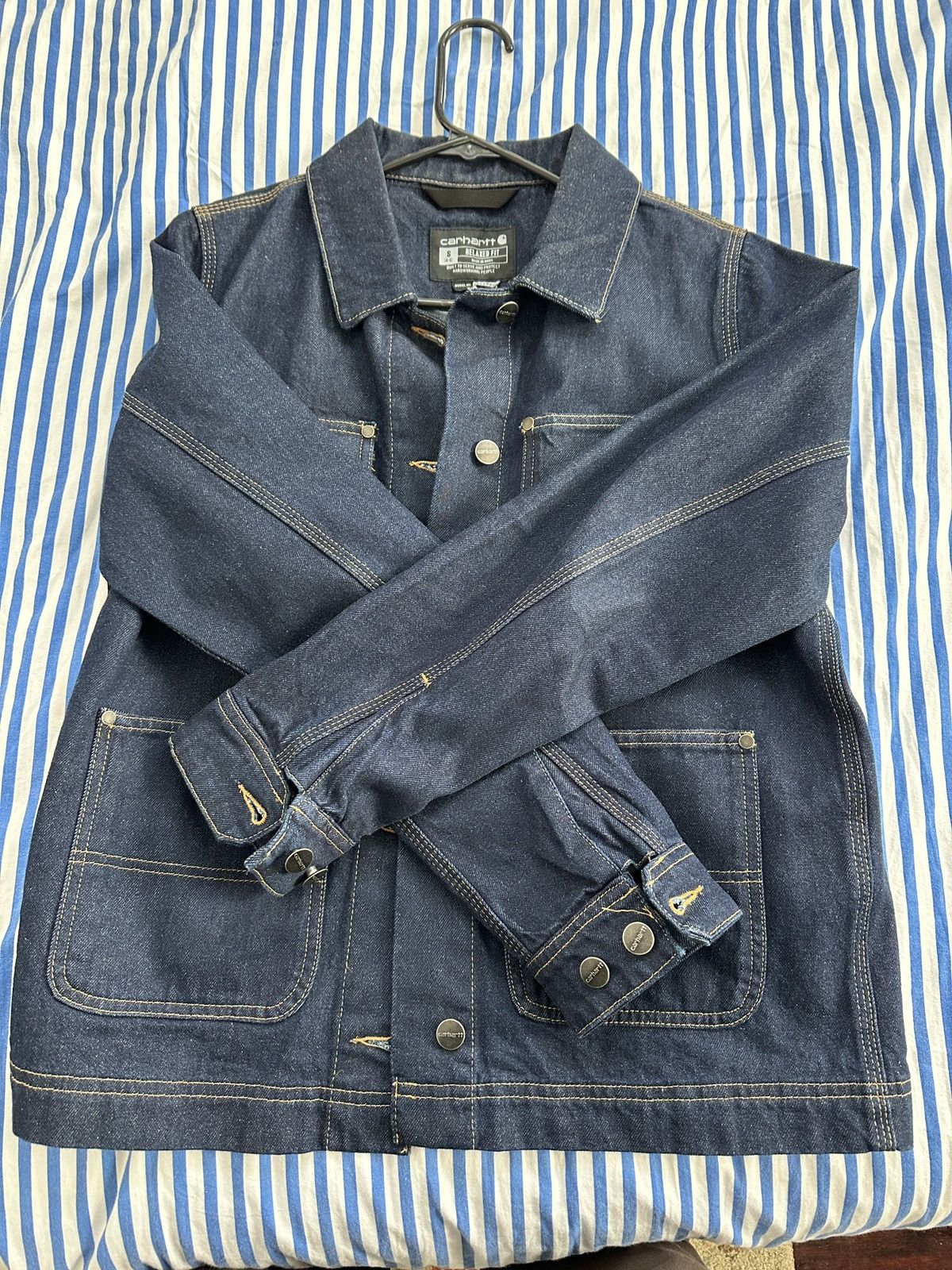 Carhartt Carhartt Denim Chore Jacket Size US S / EU 44-46 / 1 - 2 Thumbnail