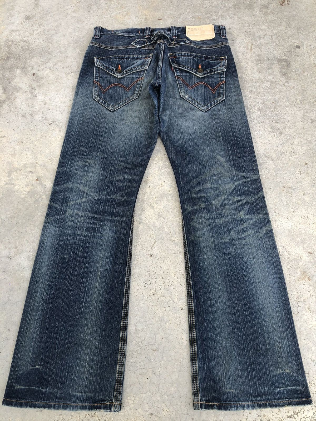 If Six Was Nine Japanese Edwin Bootcut Flare Distressed Jeans Size US 34 / EU 50 - 3 Thumbnail