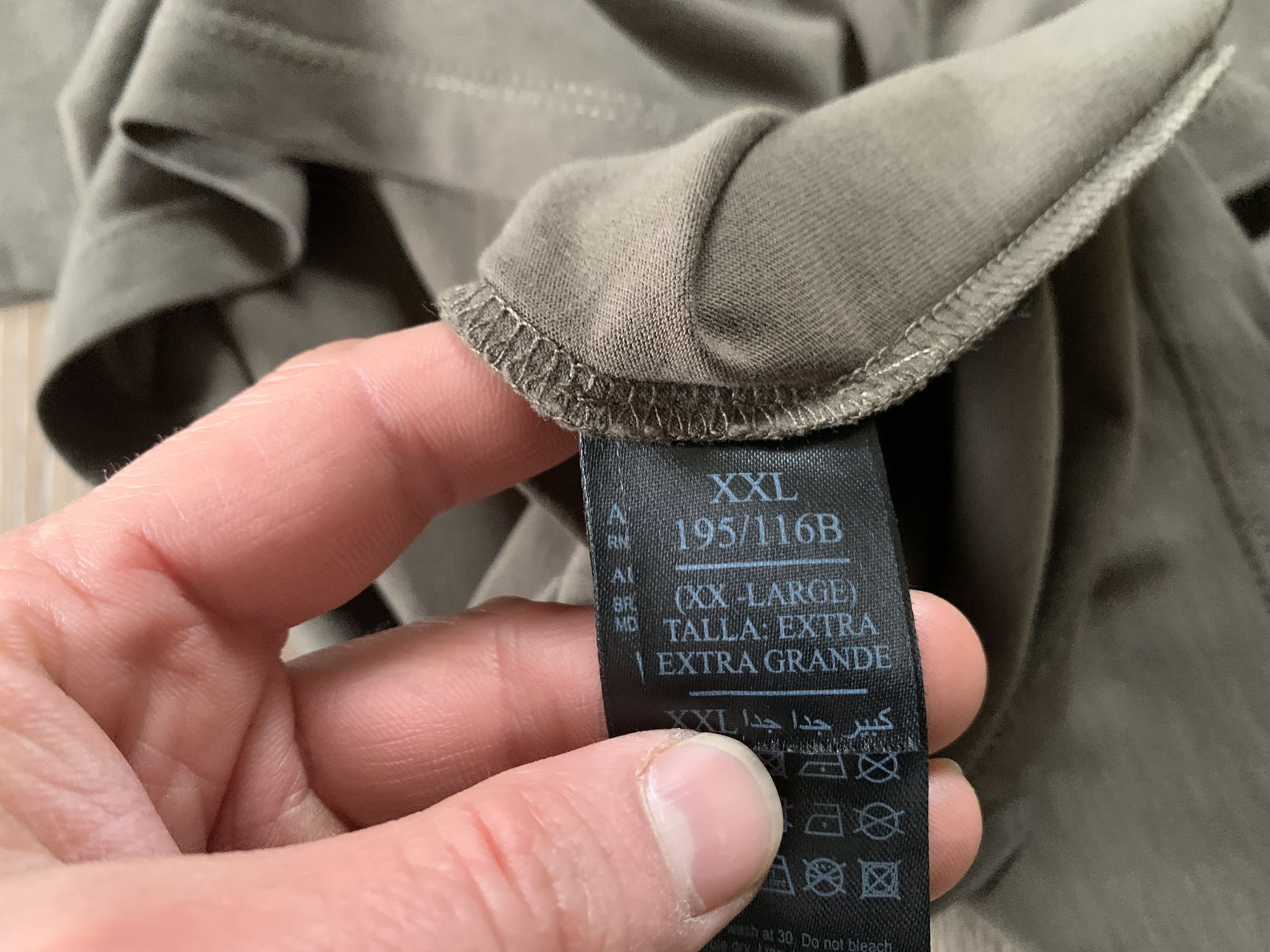 Allsaints Allsaints Basic Cotton Khaki T Shirt Size US XXL / EU 58 / 5 - 7 Thumbnail