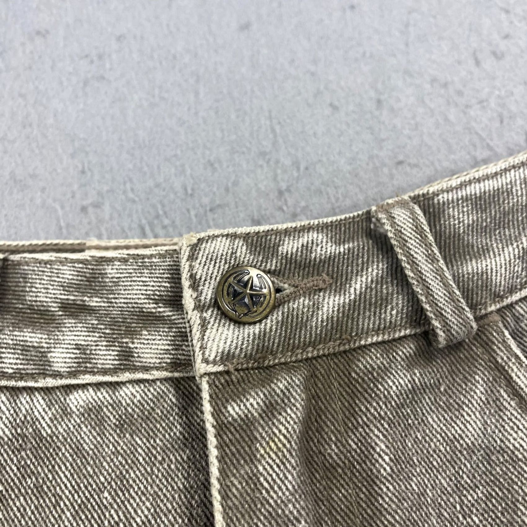 Banana Republic VINTAGE Banana Republic Skirt Womens 8 Gray Denim A-Line Knee Length 80s 90s Casual Slit Pockets Button Cap Notes: Cotton, Zip Mens Womens Girls Boys Size 30" / US 8 / IT 44 - 3 Thumbnail