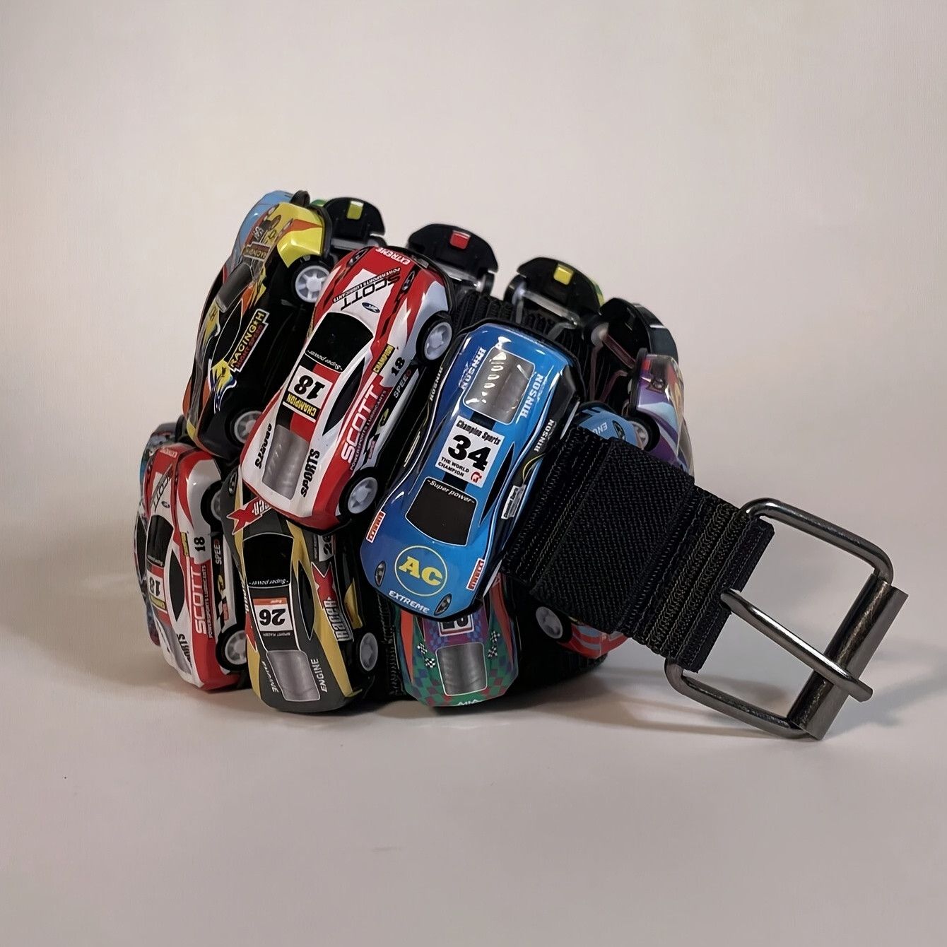 Vintage Y2K Racing Strap with Mini Race Car Size ONE SIZE - 4 Thumbnail