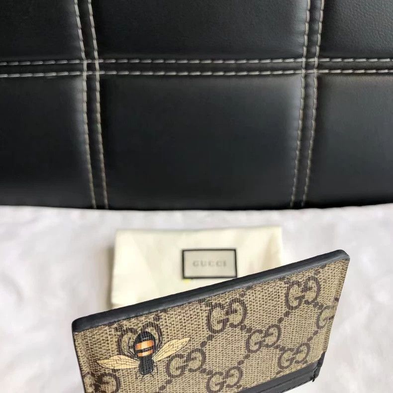 Gucci Gucci bee print double-sided cardholder-2507 Size ONE SIZE - 4 Thumbnail