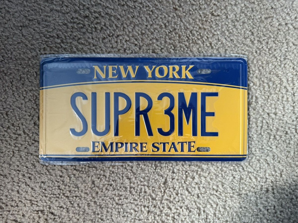 Supreme License Plate | Grailed