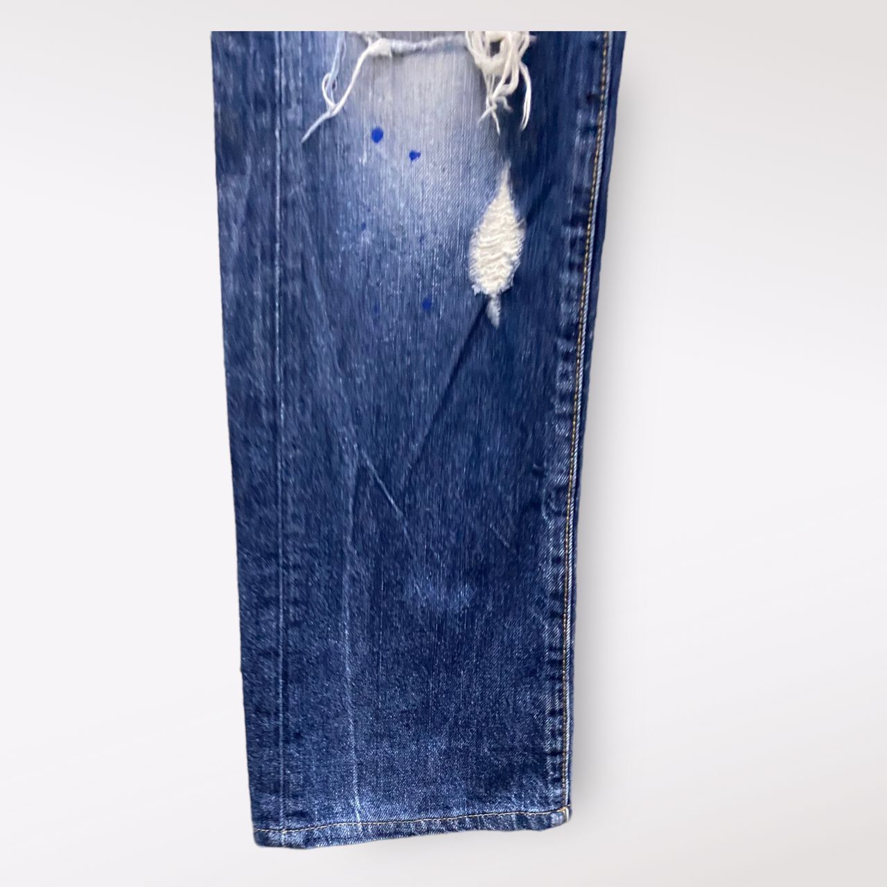If Six Was Nine 💥BEST OFFER💥VALMAN JEANS DOT COLOUR RAPPER DENIM Size US 31 - 12 Thumbnail