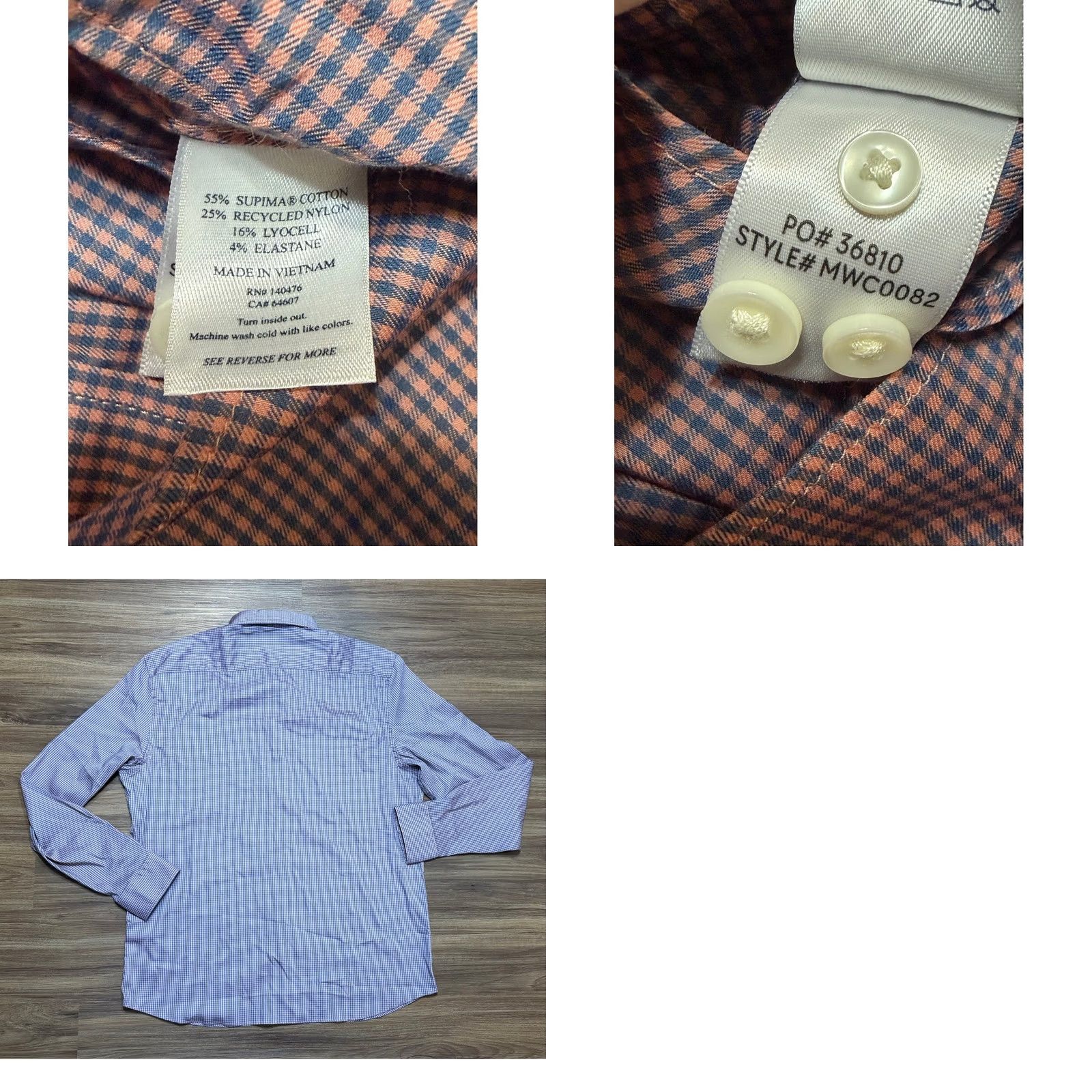 Faherty Faherty Reserve The Movement Shirt Sz XL Blue Pink Gingham Button Down Stretch Size US XL / EU 56 / 4 - 8 Thumbnail