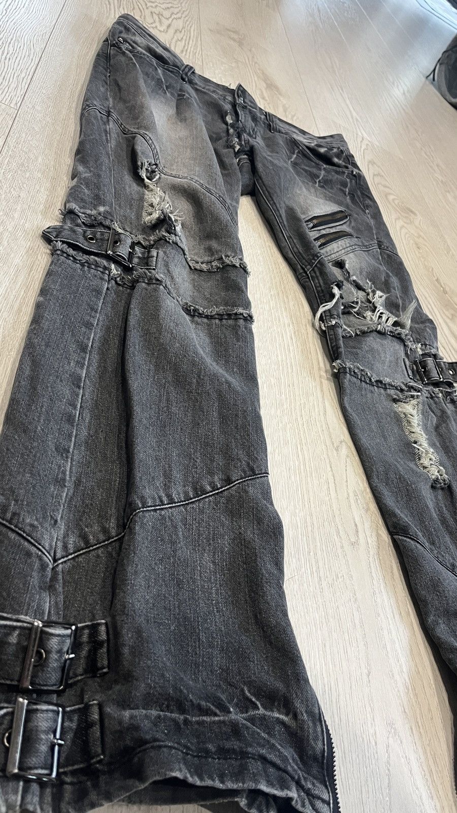 Japanese Brand Black bacarra jeans Size US 33 - 2 Thumbnail