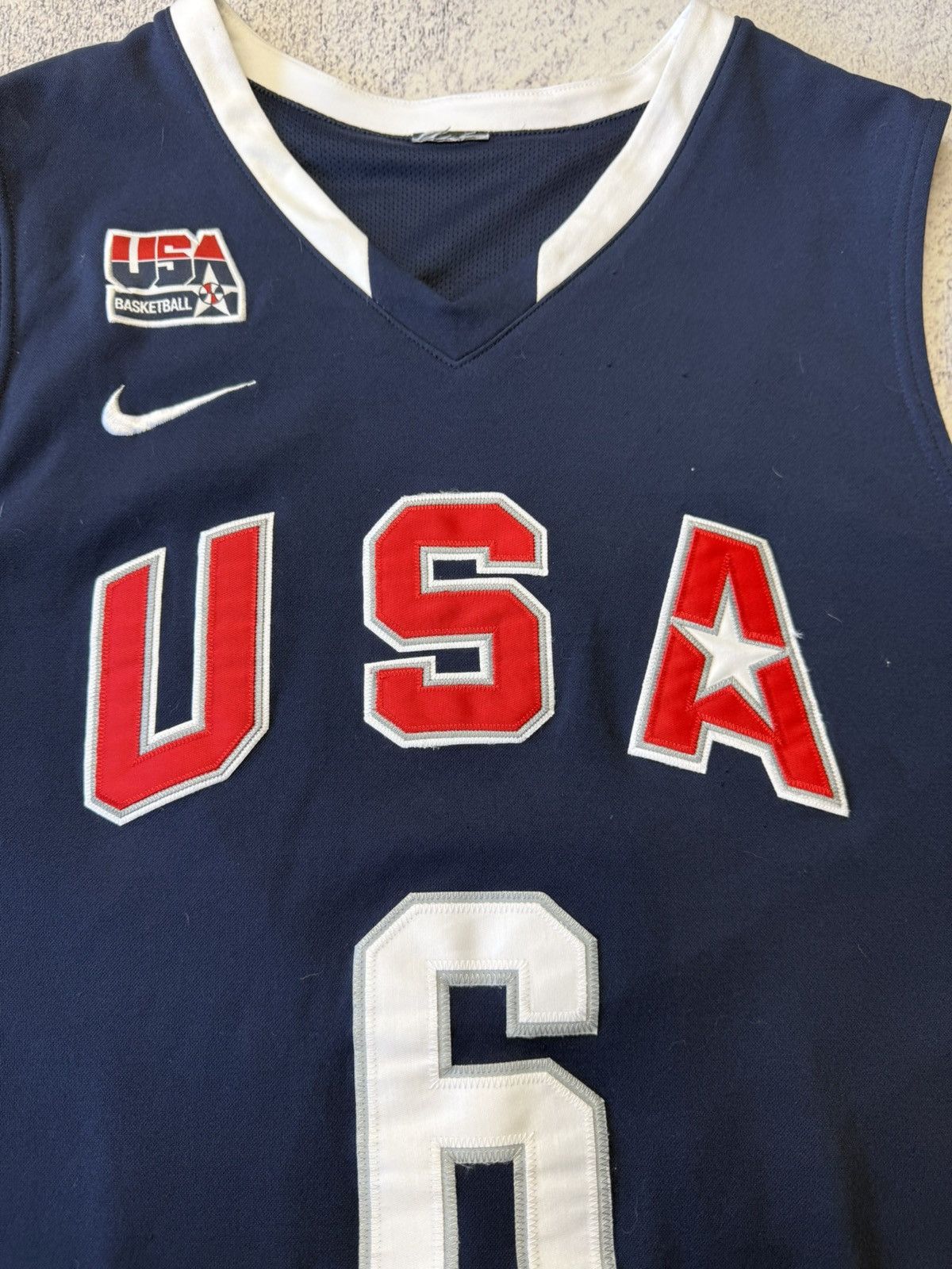 NBA Vintage Y2K Lebron James Team USA NBA Olympics Jersey L Size US L / EU 52-54 / 3 - 6 Thumbnail