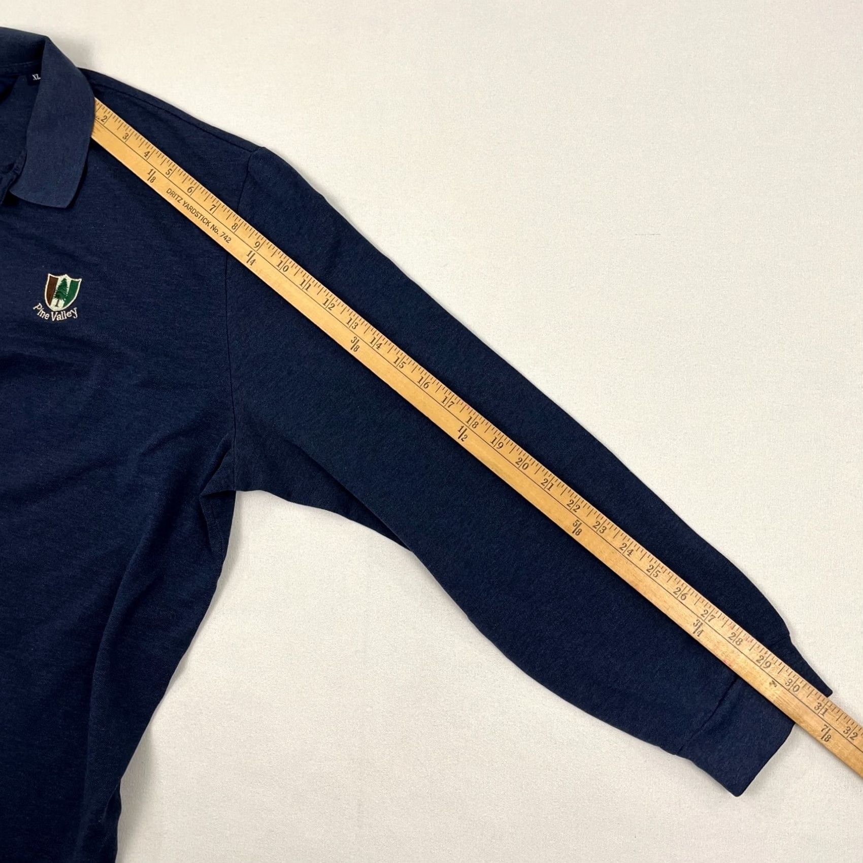 Polo Ralph Lauren Polo Ralph Lauren Polo Shirt Men XL Blue VTG Pine Valley Long Sleeve Polo Golf 100% Cotton Regular Fit Size US XL / EU 56 / 4 - 7 Thumbnail