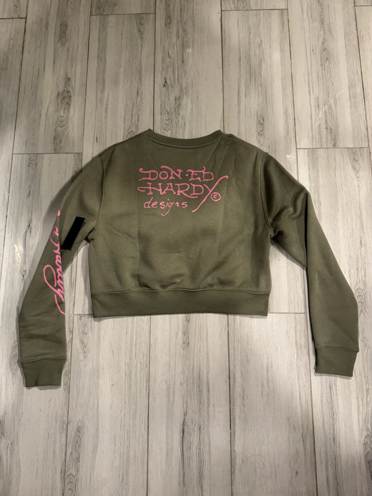 Ed Hardy Ed Hardy Black Cat Cropped Crewneck Size M / US 6-8 / IT 42-44 - 2 Thumbnail