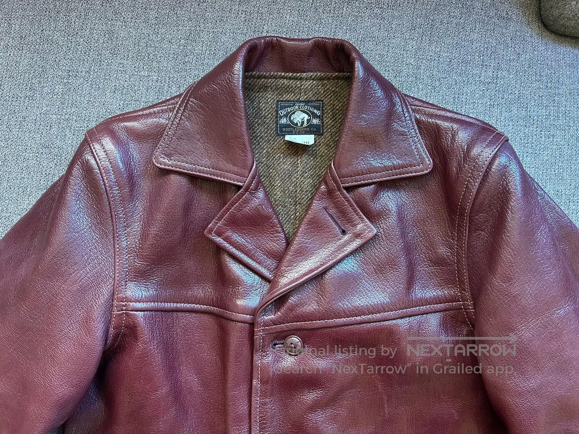 Freewheelers freewheelers leather jacket in burgundy. Size US S / EU 44-46 / 1 - 3 Thumbnail