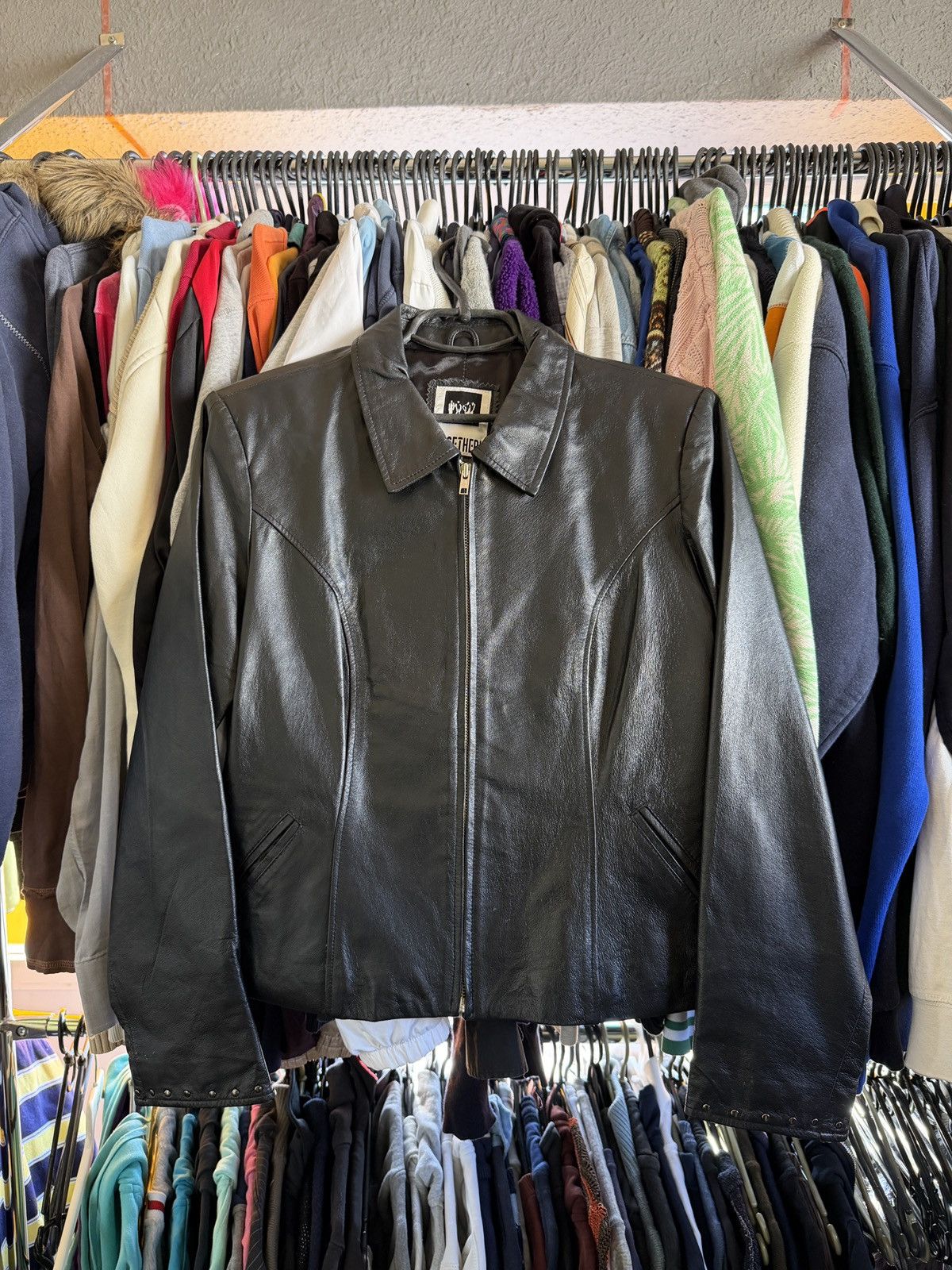 Japanese Brand Vintage Avan-Garden leather jacket Rick Owens style Size XL / US 12-14 / IT 48-50 - 1 Thumbnail