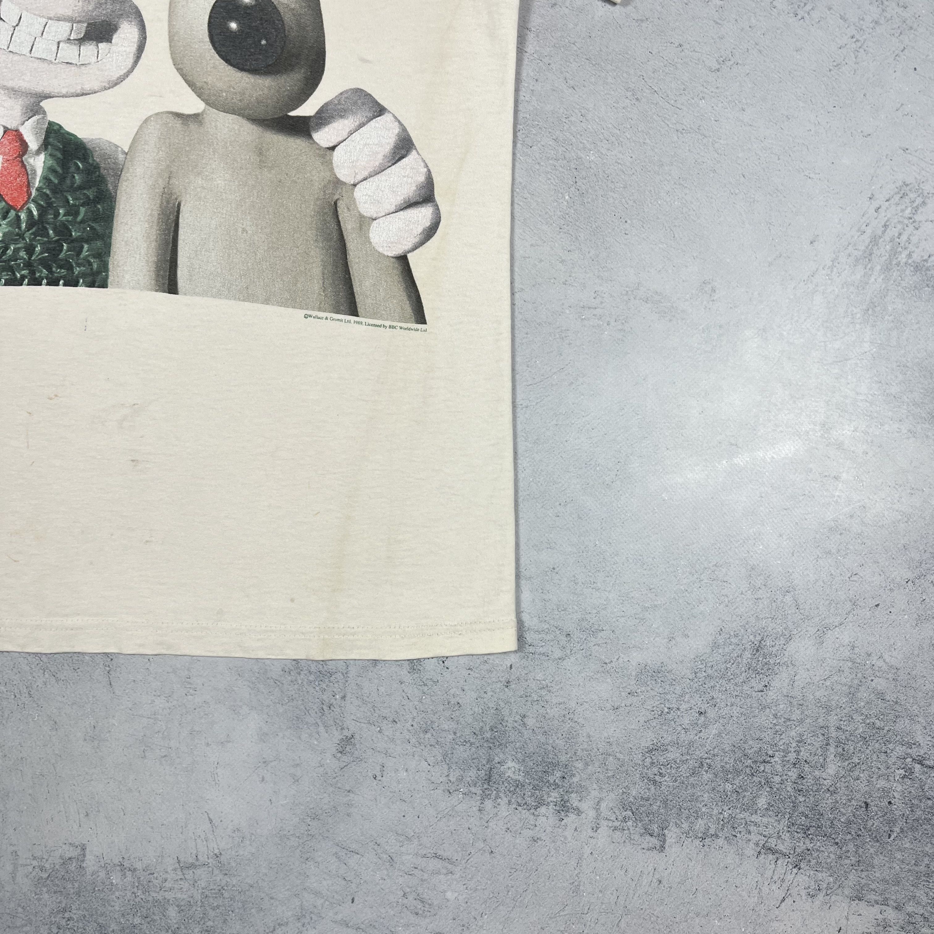 Cartoon Network Vintage Wallace & Gromit Rare Cartoon T Shirt 1989 Size US S / EU 44-46 / 1 - 4 Thumbnail