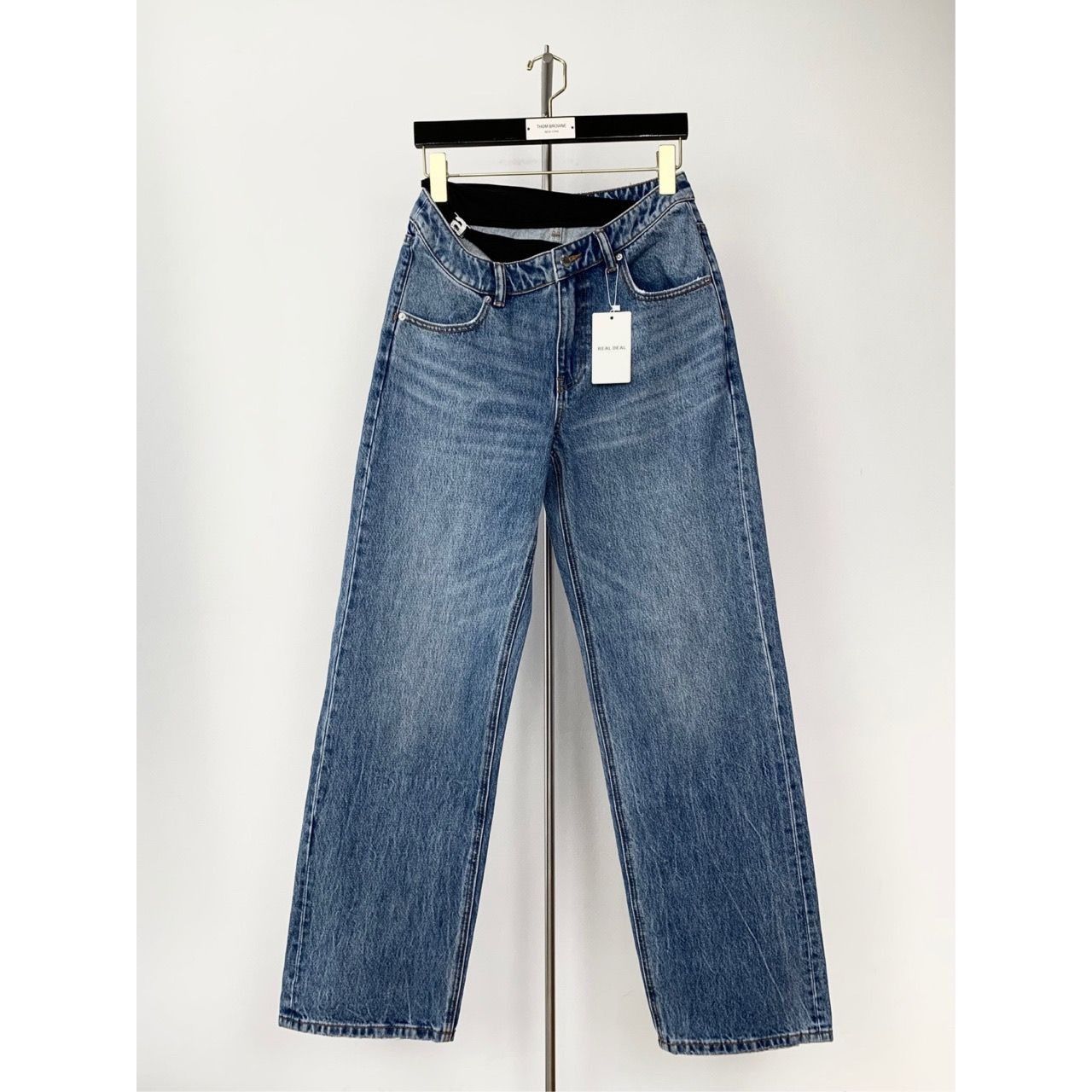 Alexander Wang Alexander Wang Womens High-Waisted Straight-Leg Jeans Size 26" / US 2 / IT 38 - 1 Thumbnail
