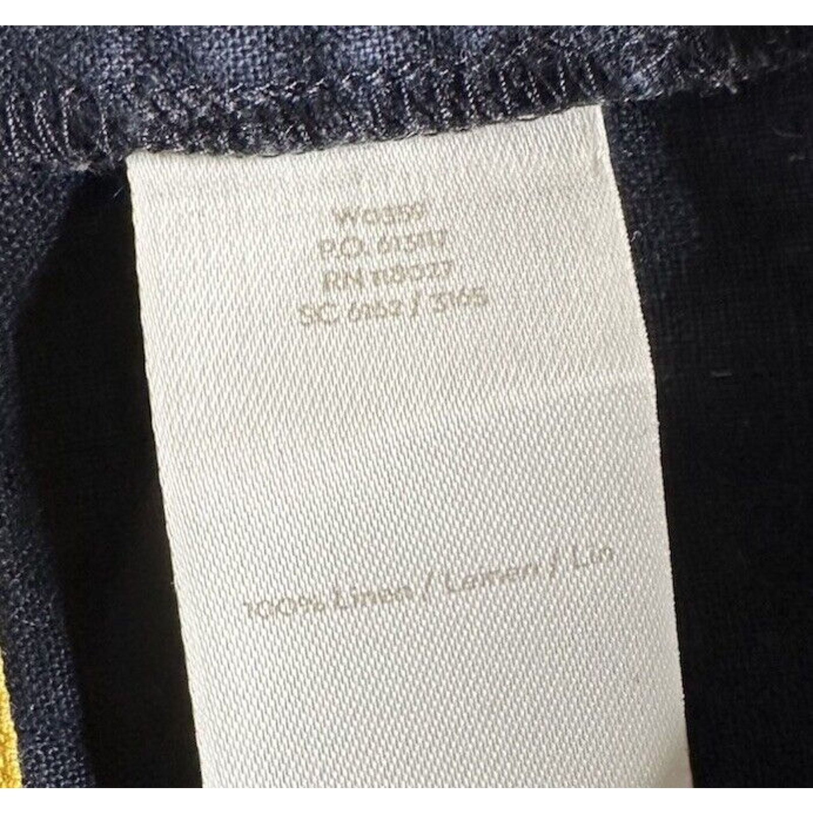 Boden Boden Blue Yellow Sleeveless Linen Summer Dress Pockets 2R Size XS / US 0-2 / IT 36-38 - 12 Thumbnail