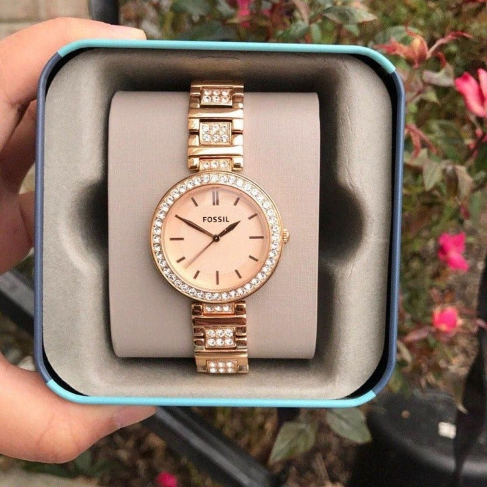 Fossil Fossil BQ3181 Karli Three-Hand Rose Gold Size ONE SIZE - 3 Thumbnail