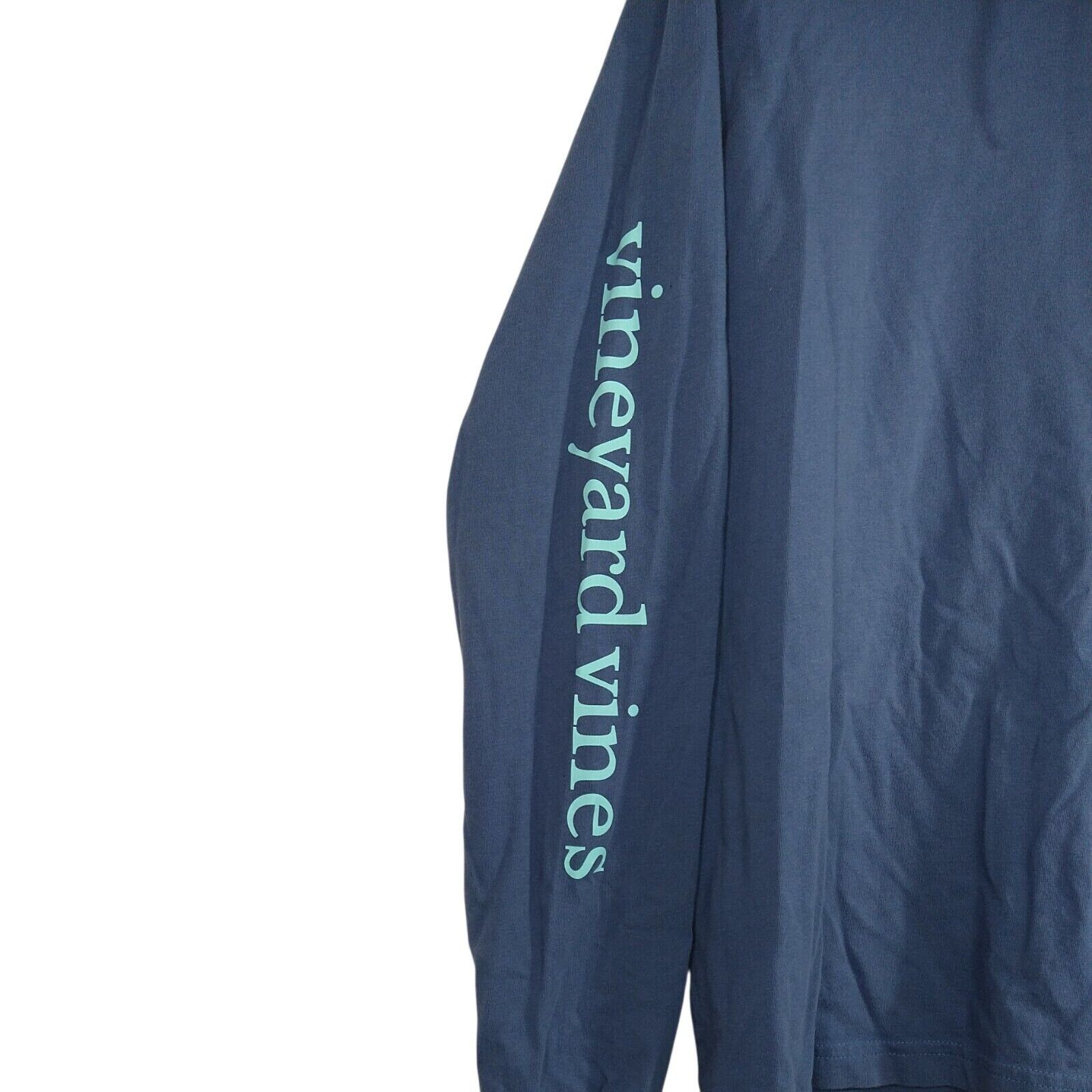 Vineyard Vines Vineyard Vines Hooded Graphic T-shirt Men Size XS Blue Size US XS / EU 42 / 0 - 4 Thumbnail