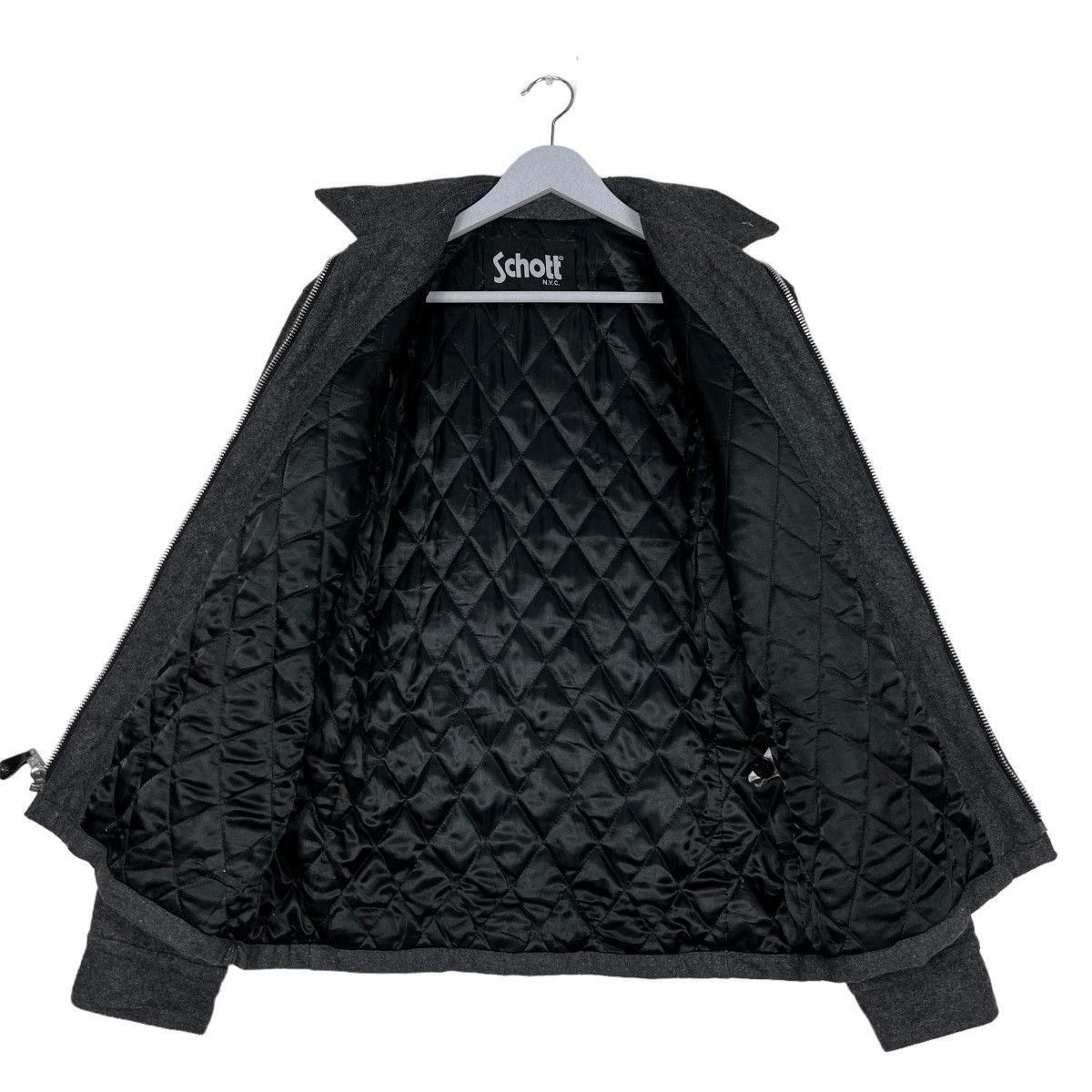 Schott 🔥 SCHOTT NYC WOOL QUILTED LINING JACKET Size US M / EU 48-50 / 2 - 12 Thumbnail