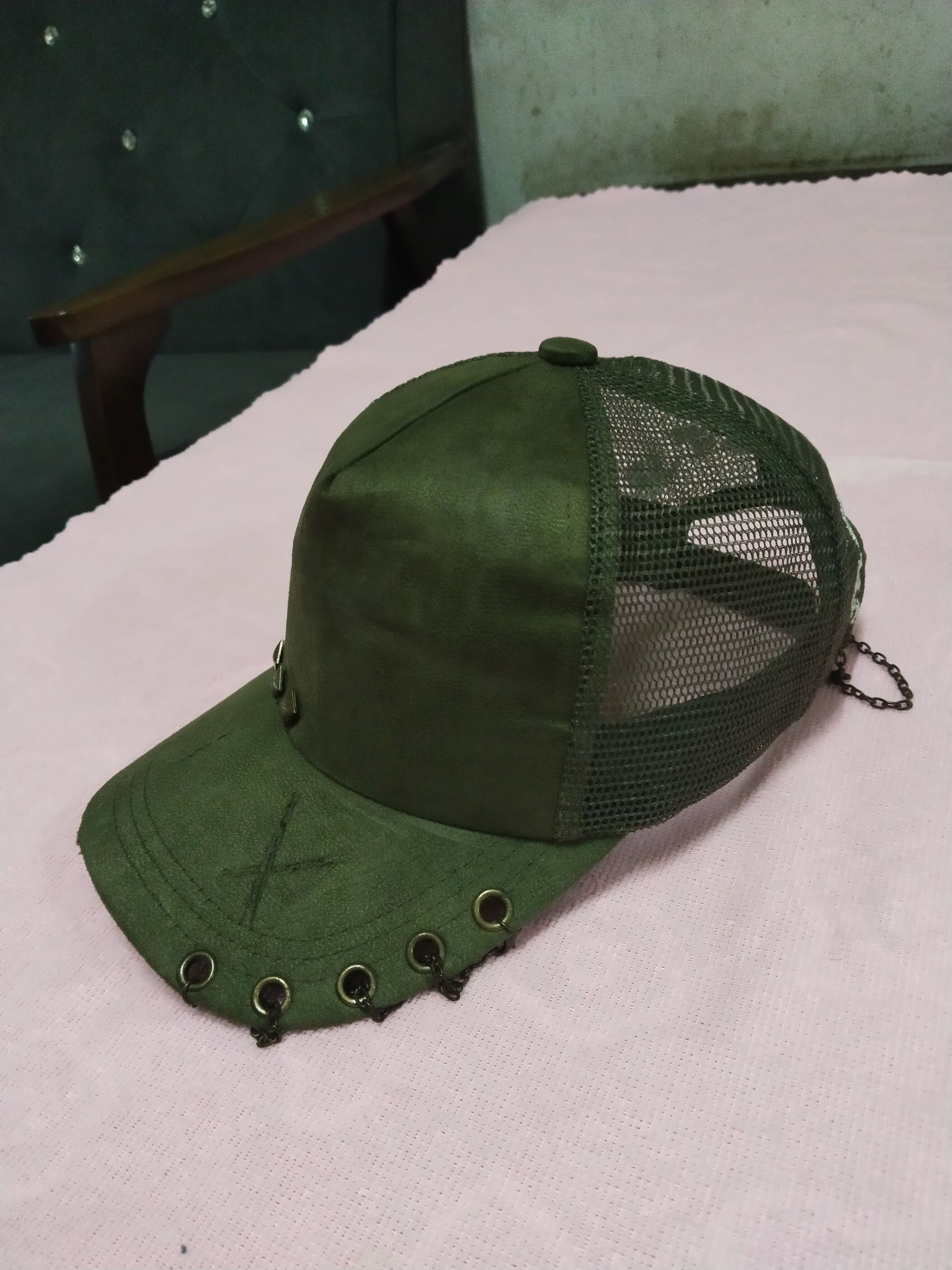 Japanese Brand MAJORENA PUNK TRUCKER CAP STYLE Size ONE SIZE - 3 Thumbnail