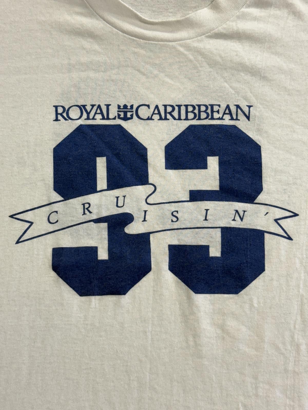 Designer Vtg Royal Carribbean T-shirt 1993 Cruisin Tee Made in USA XL Size US XL / EU 56 / 4 - 4 Thumbnail