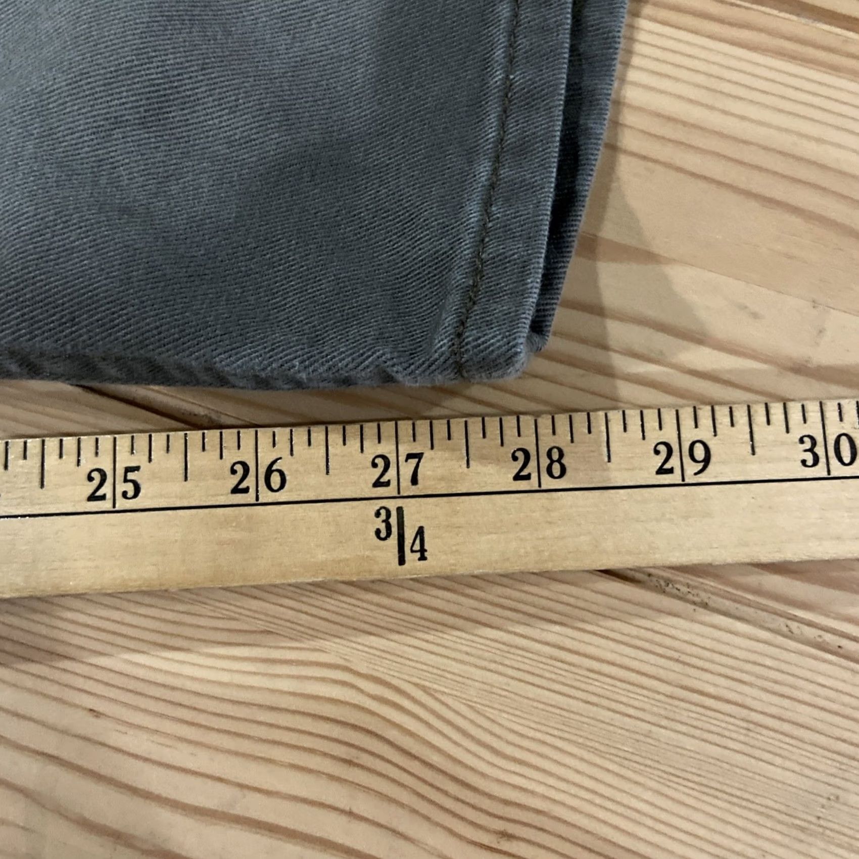 Levi's Levi's Womens 513 Jeans Bootcut 18M Green Denim 36x30 Slim Solid Cotton Spandex Denim Women Bootscut Pockets Modern Rise High Inseam 30 Womens Size 40" / US 18 - 4 Thumbnail