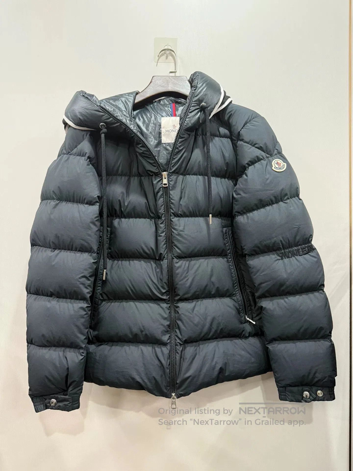 Moncler Black Down Jacket Size 3.