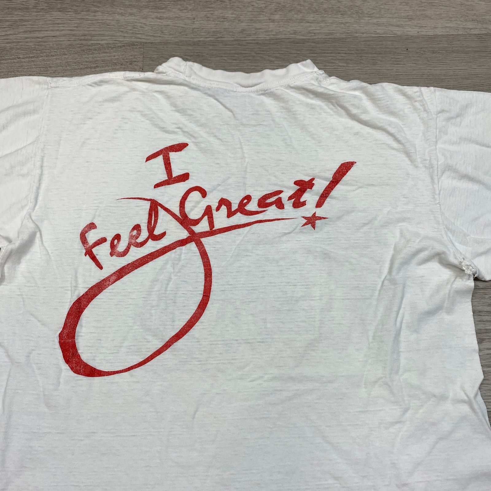 Vintage Vintage 90s Team Tennis Ultra Slim Fast I Feel Great Shirt L Size US L / EU 52-54 / 3 - 4 Thumbnail
