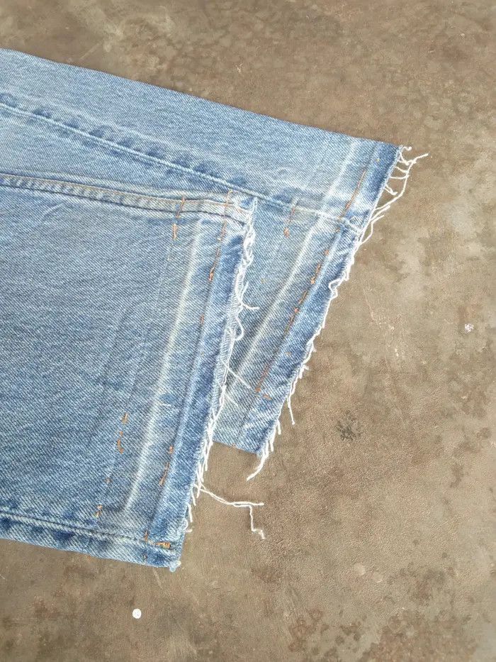 Levi's × Vintage 90s Vintage Levis 501 Made In USA Distressed Jeans 31x29 Size US 31 - 4 Thumbnail