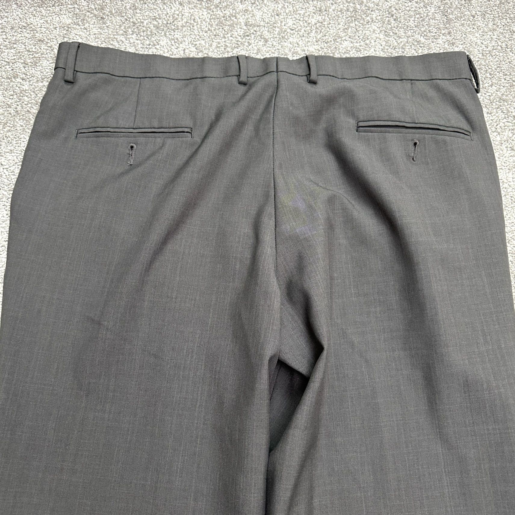 Haggar Haggar Pants 40x32 Dark Gray Premium Comfort Straight Fit Dress Workwear Mens Size US 40 / EU 56 - 4 Thumbnail